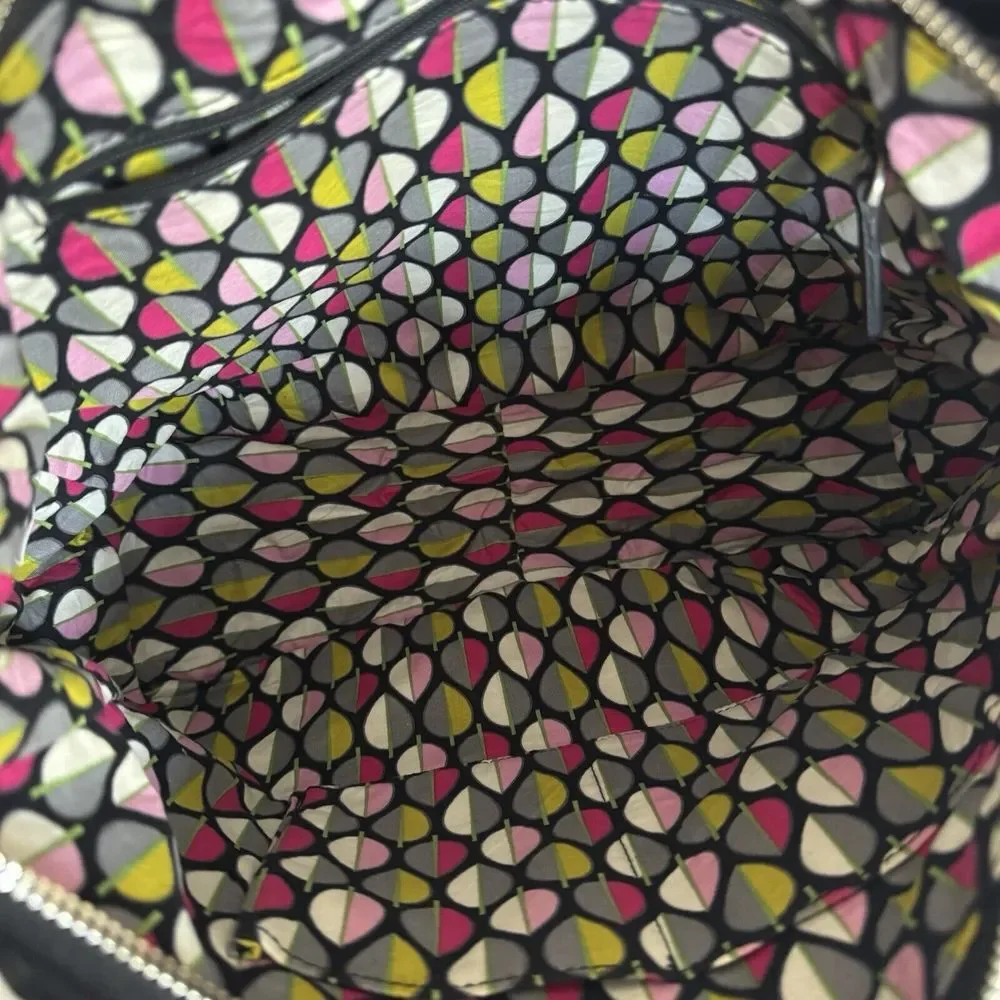Vera Bradley Vivian Hobo Bag‎ Quilted Black Purse